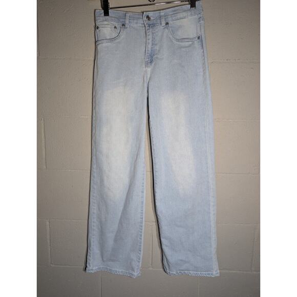 Levis Silver Tab Baggy  wide leg Light Wash Girls Jeans Size 16 - Picture 1 of 5